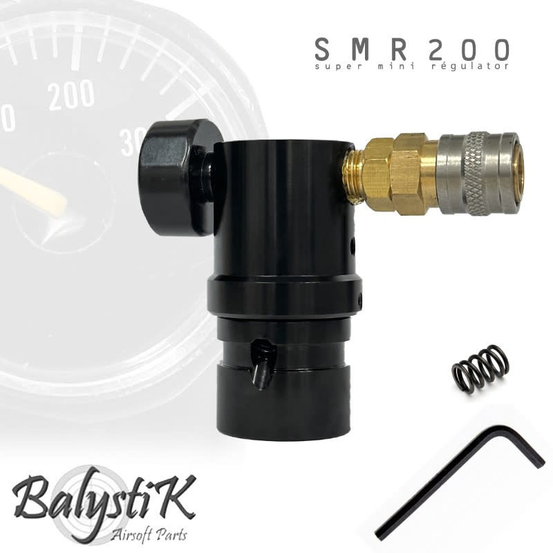 Balystik SMR200 HPA regulator with 40 inch macroflex Braided hose US