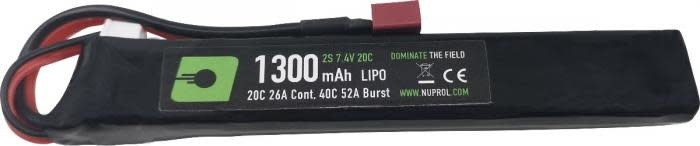 Nuprol Battery Lipo Stick Deans 1300mah 7.4v