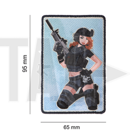 Airsoftology Pinup Girl Black Ops Woven Patch