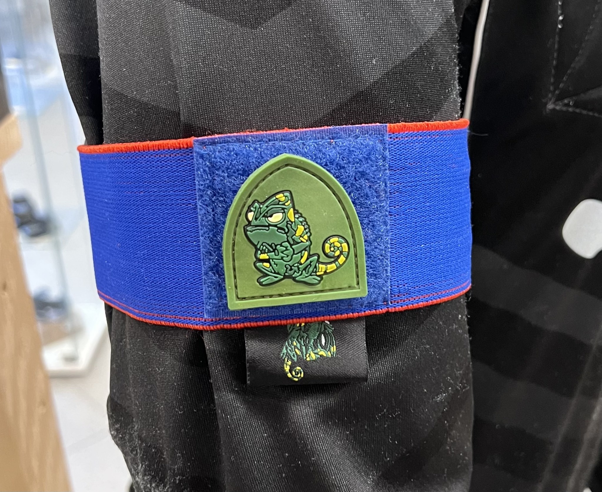 TAG-SHOP ® Camaleon Team Strap 2-Color Vita Klettverschluss für Patch (Rot-Blau