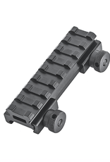 Metal Height Rail Mount 0.5 Inch ( 8 slot )  ME09019 BK