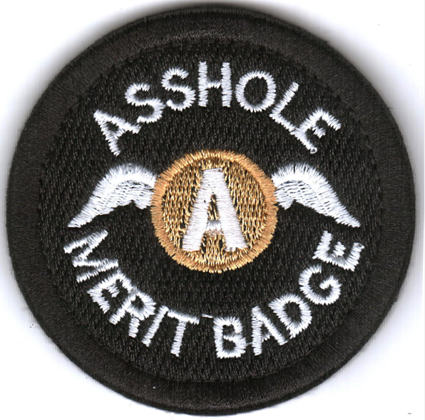 Asshole Merit Badge