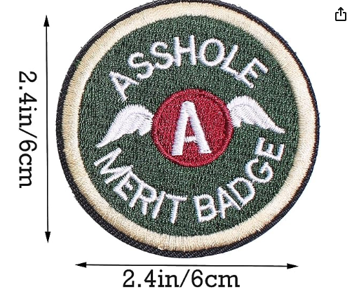 Asshole Merit Badge