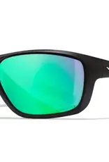 WileyX WX ASPECT Lenses: CAPTIVATE™ Polarized Green Mirror Frame: Matte Black