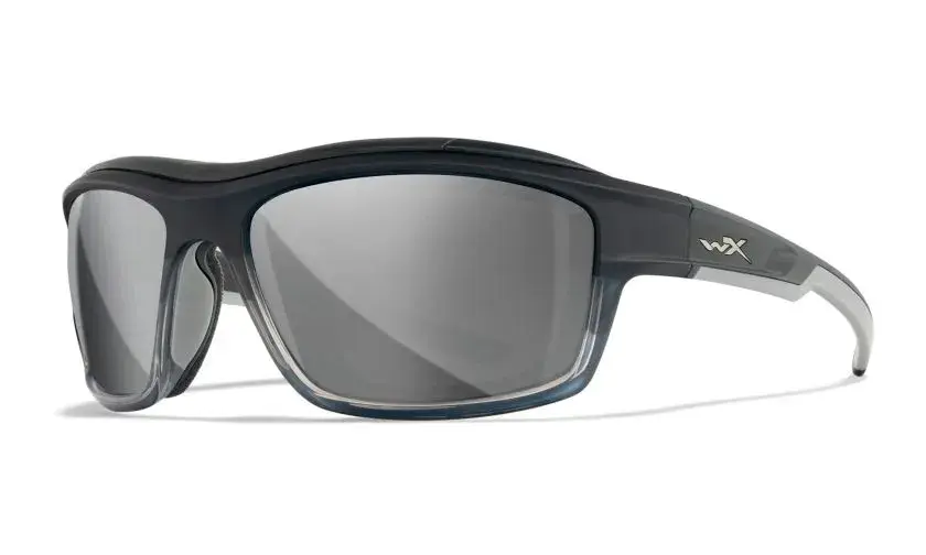 WileyX WX OZONE Lenses: Silver Flash Frame: Matte Charcoal fade to Grey