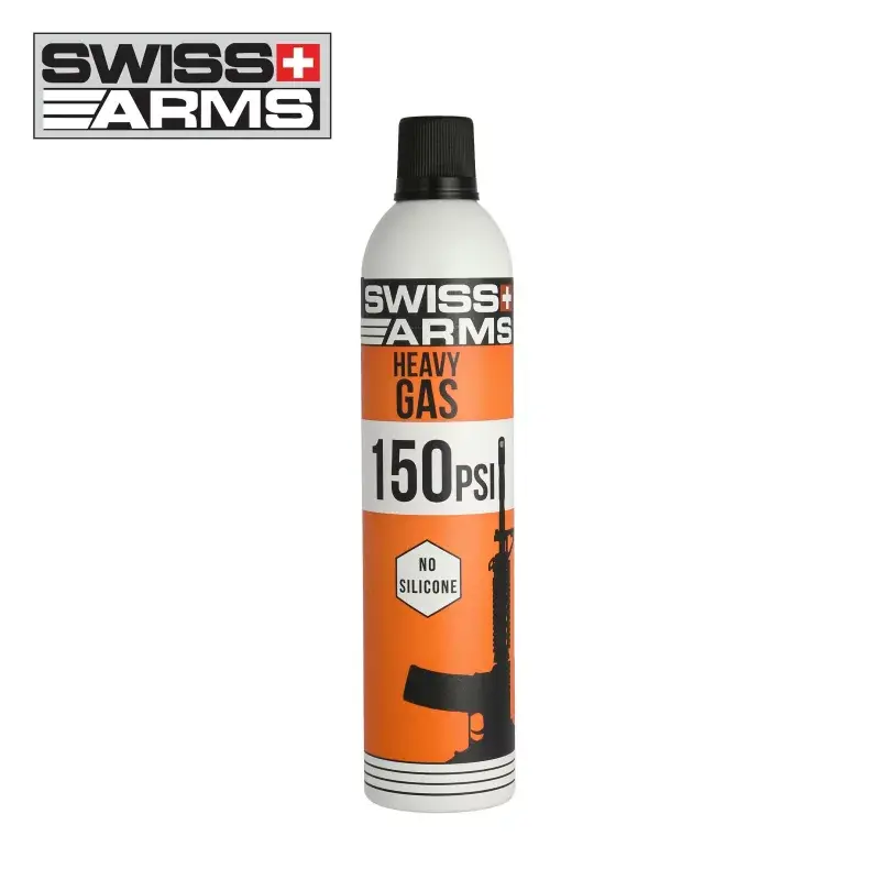 swiss arms Heavy Gas / Airsoft Gas 600 ml siliconenvrij