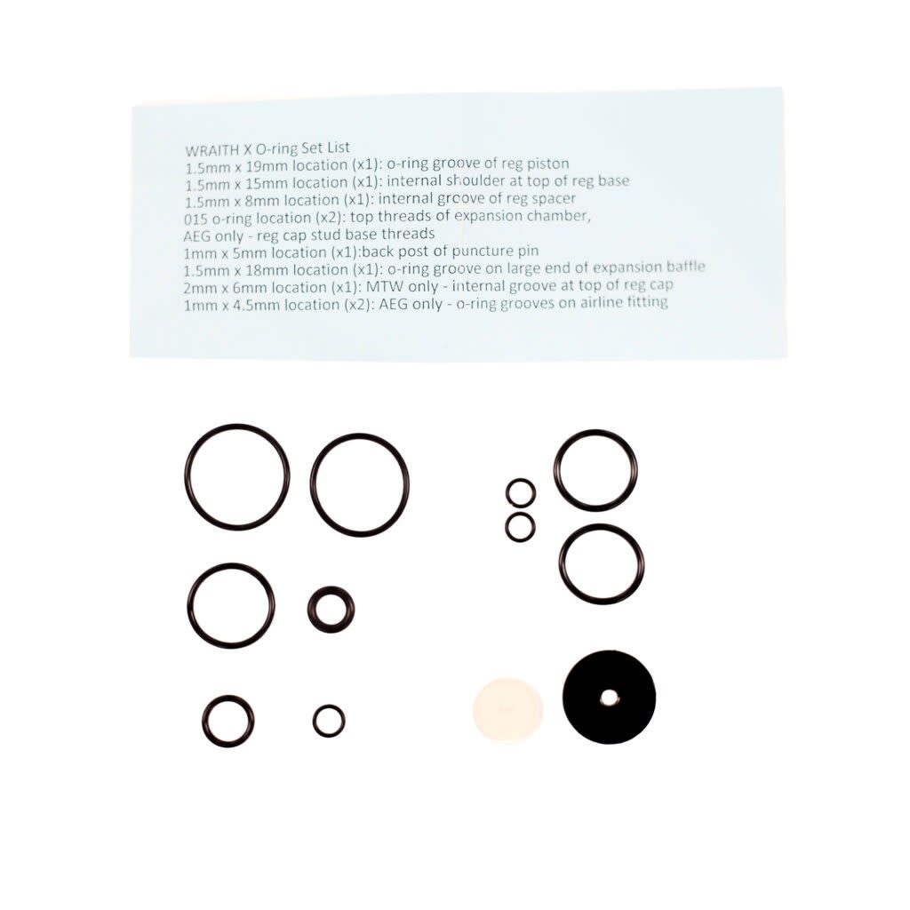 Wolverine Replacement O-rings and regulator seat for your WRAITH X.