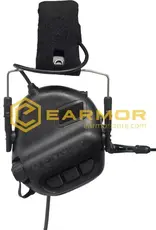 OPSMEN Earmor M32-MOD3 Professioneller elektronischer Ohrenschützer, Schwarz M32-MOD3