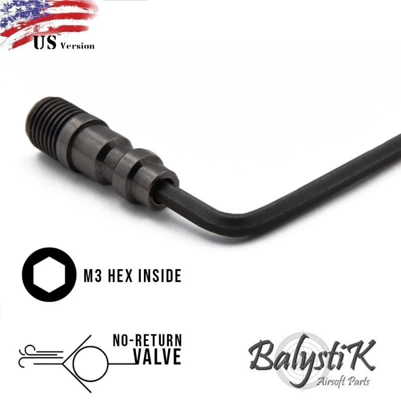 Balystik BalystiK HPA no return valve male fitting for GBB magazine US Version