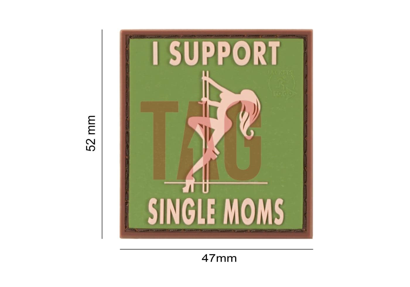 Copy of I Support Single Mums Rubber Patch swat