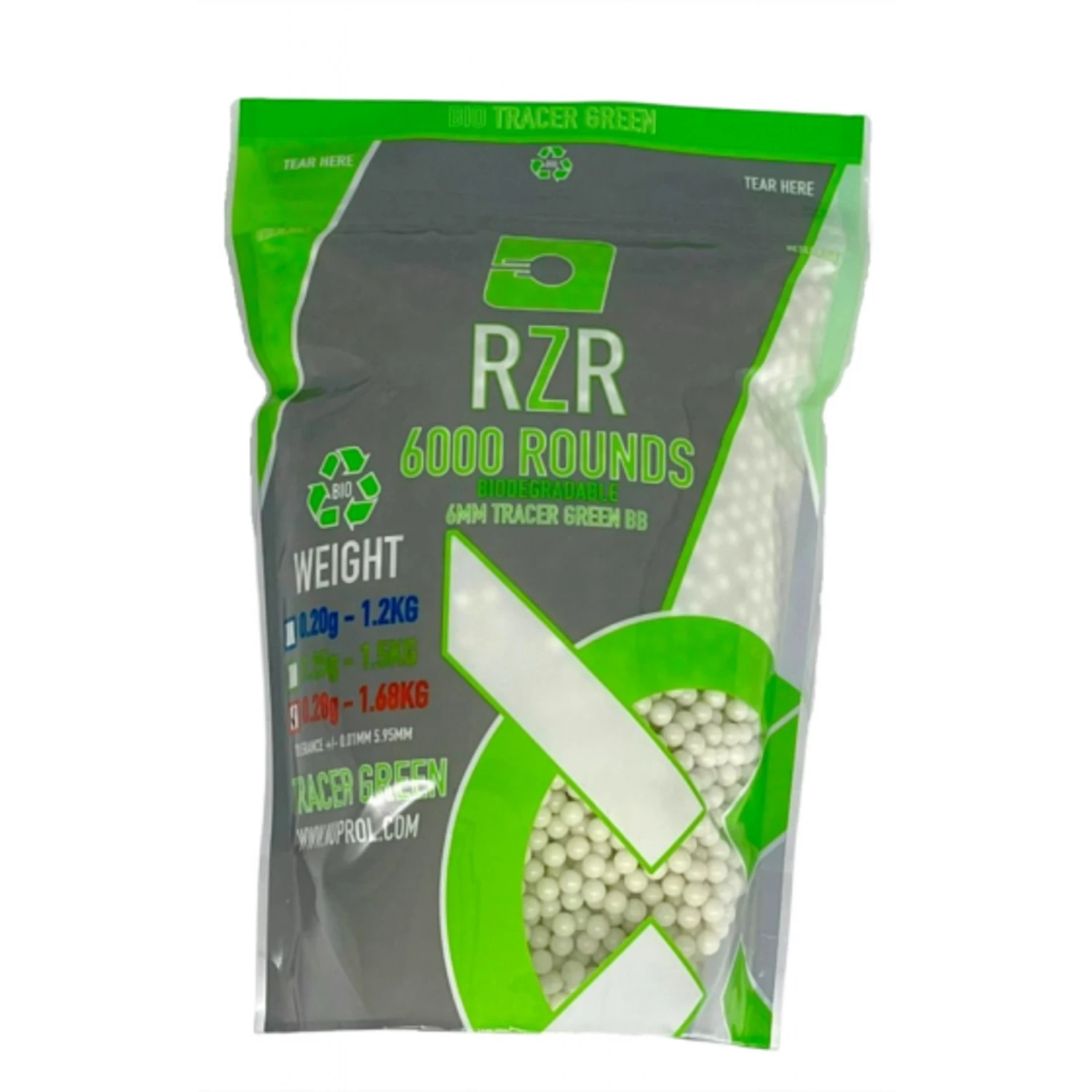 Nuprol Copy of NuprolP RZR 6000RND 1.5 kg  0.25G Green BIO  TRACER BB'S