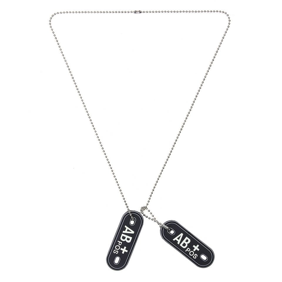 101 inc Kopie van Dog tag PVC Bloedgroep AB-negatief