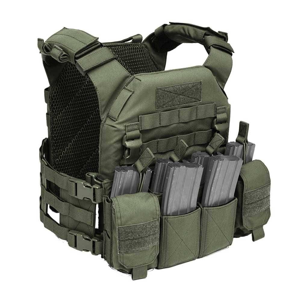 Warrior Assault Systeem Recon Plate Carrier mit Pathfinder Chestrig – Olive Drab