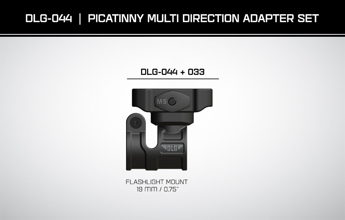 DLG Tactical MEHRRICHTUNGSADAPTER PICATINNY-SET DLG-044