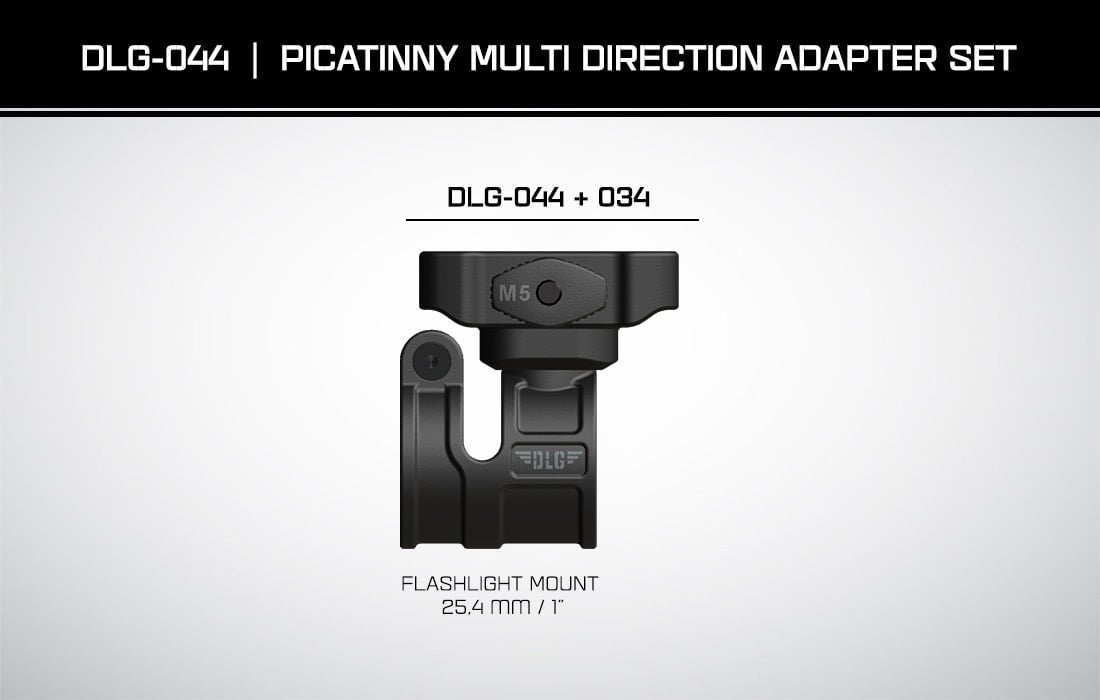 DLG Tactical MEHRRICHTUNGSADAPTER PICATINNY-SET DLG-044