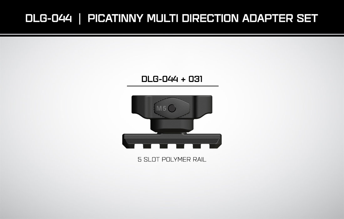 DLG Tactical MEHRRICHTUNGSADAPTER PICATINNY-SET DLG-044