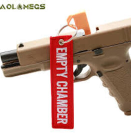 Empty chamber safety flag 2pc. including chamber plug