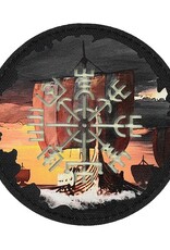 M-TAC M-Tac Patch Vegvisir/Drakkar Rund (80mm) Schwarz/GID