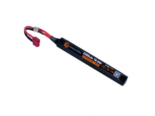 Evolution airsoft Evolution Li-ion 7.4V 2500mAh 18.5Wh with T- Plug (mm 130x20)