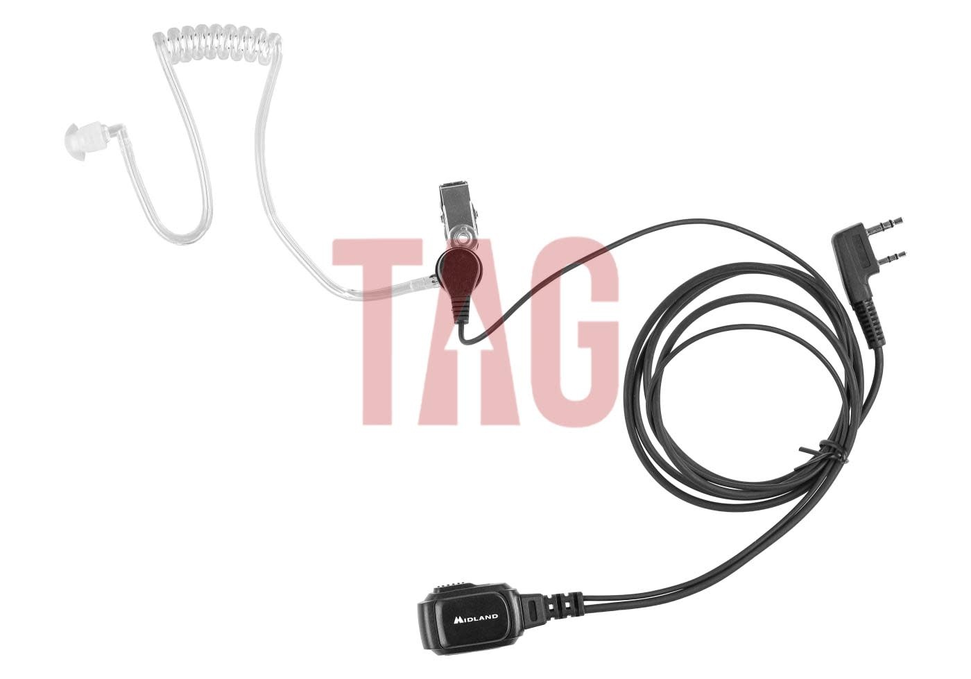 Midland Midland MA 31 LK Pro Security Headset Kenwood Connector