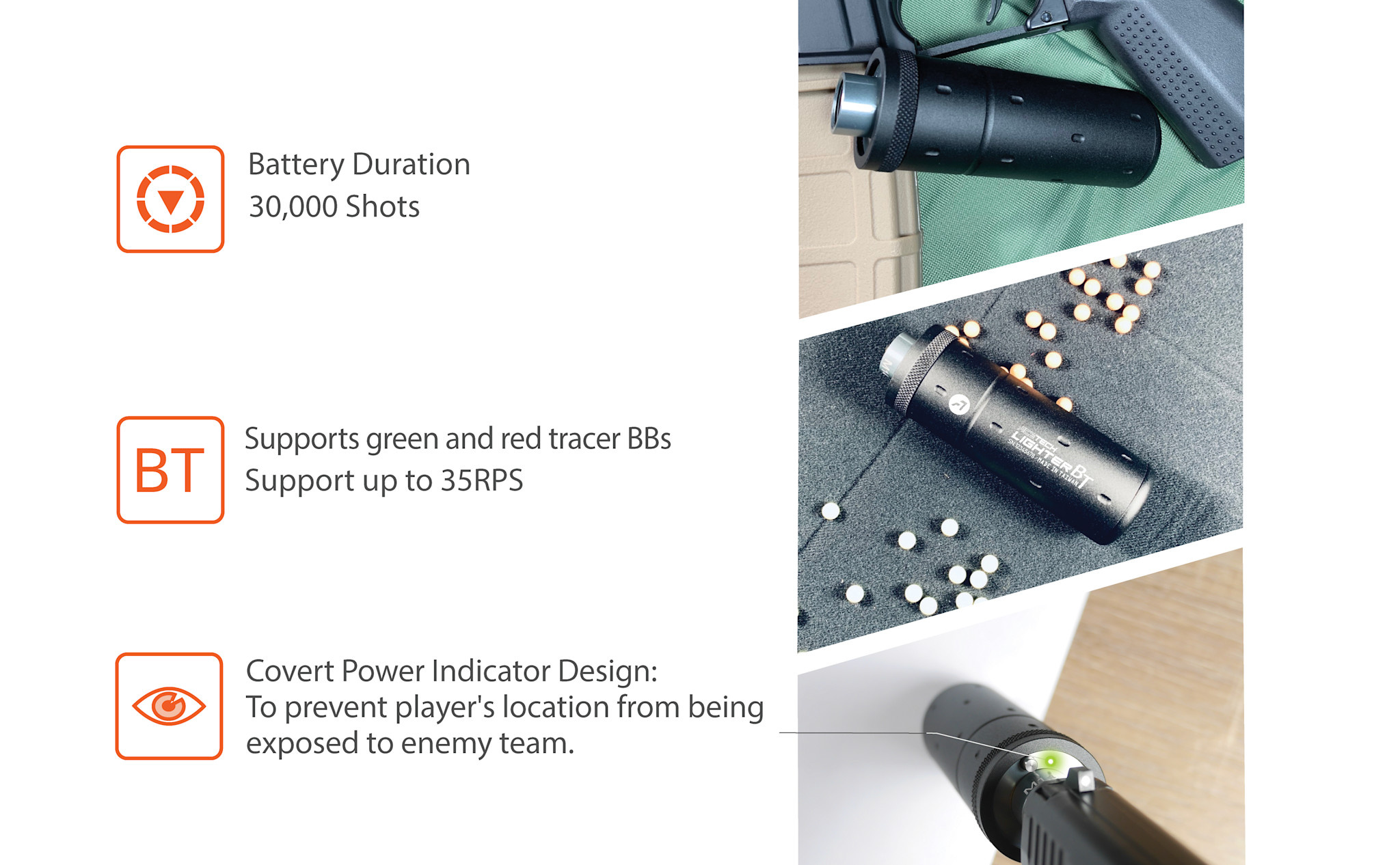 ACETECH Acetech Lighter BT Mock (Black) concave