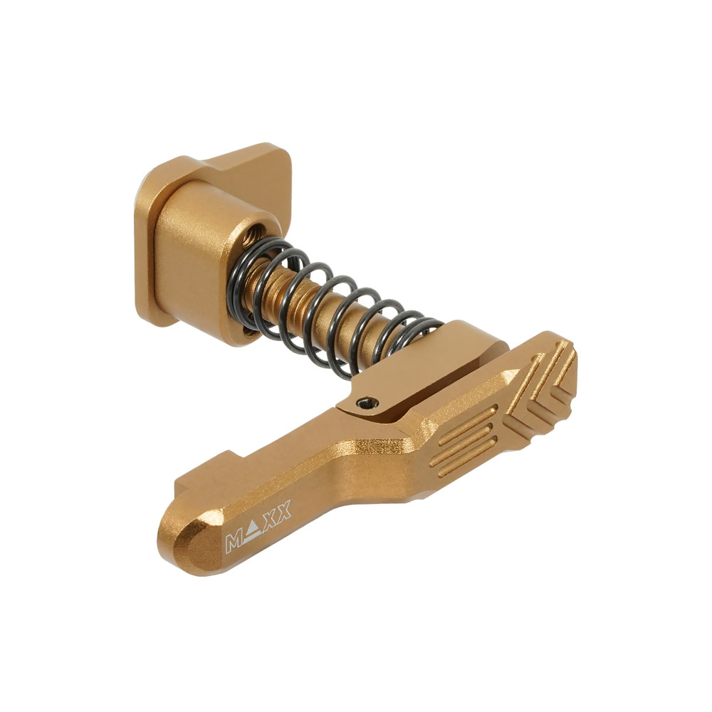 MAXX MAXX CNC Aluminium Advanced Magazine Release (Stil A) (Dark Earth) (Für MTW M4