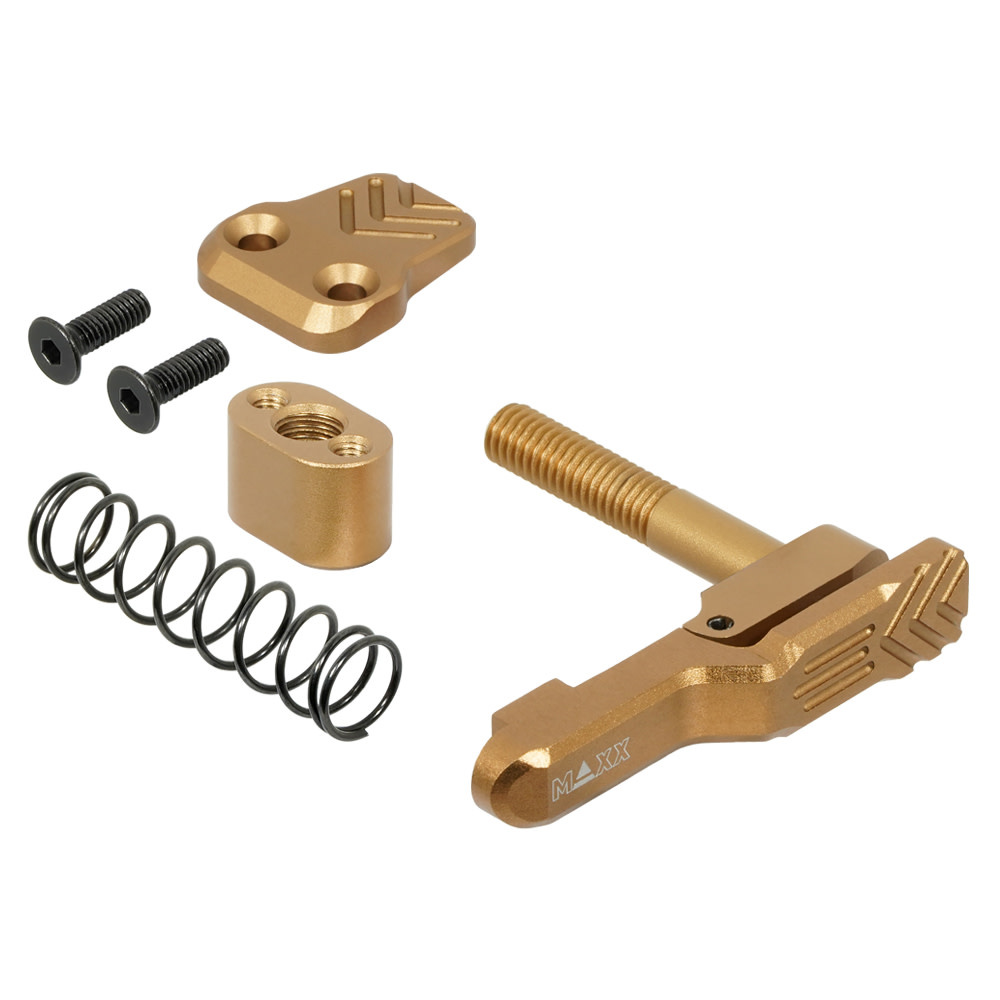 MAXX MAXX CNC Aluminium Advanced Magazine Release (Stil A) (Dark Earth) (Für MTW M4