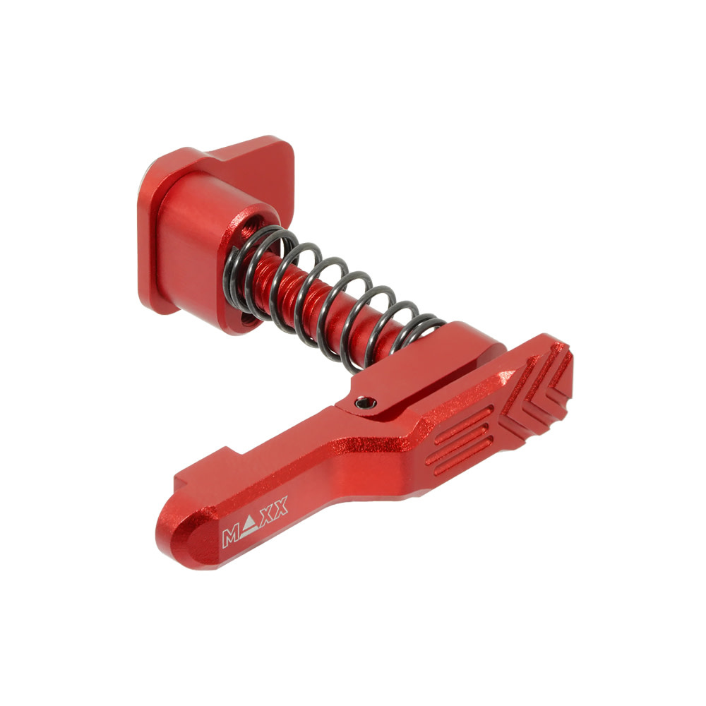 MAXX CNC Aluminum Advanced Magazine Release (Style A) (RED) (For MTW M4