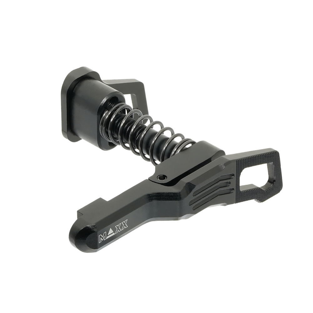 MAXX Erweiterter Magazinauslöser aus CNC-Aluminium (Stil B) (Schwarz) (für MTW M4)