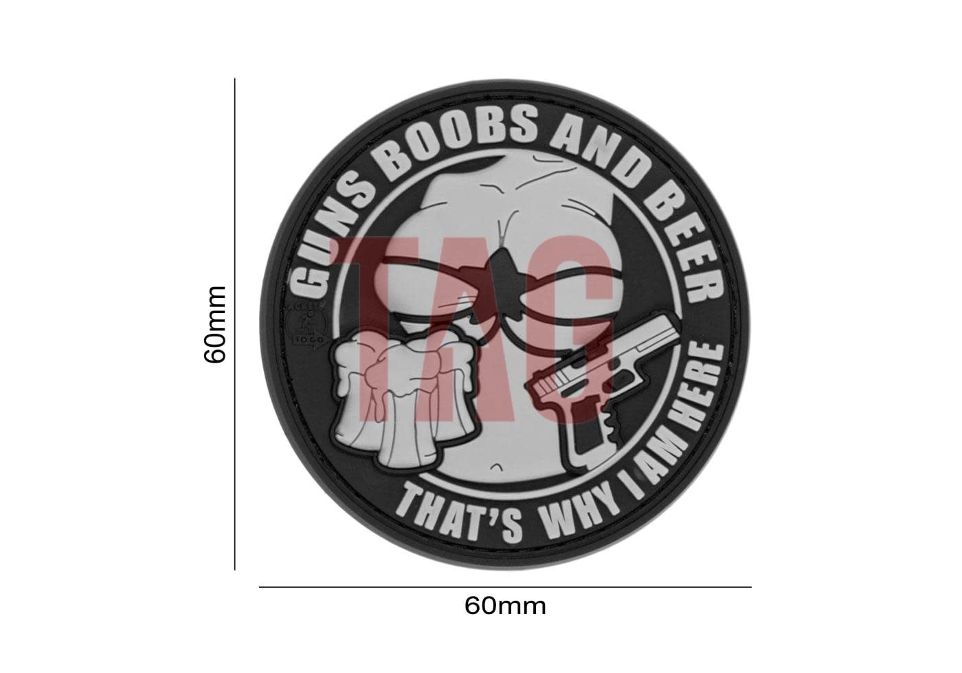 JTG JTG Guns Boobs and Beer Rubber Patch