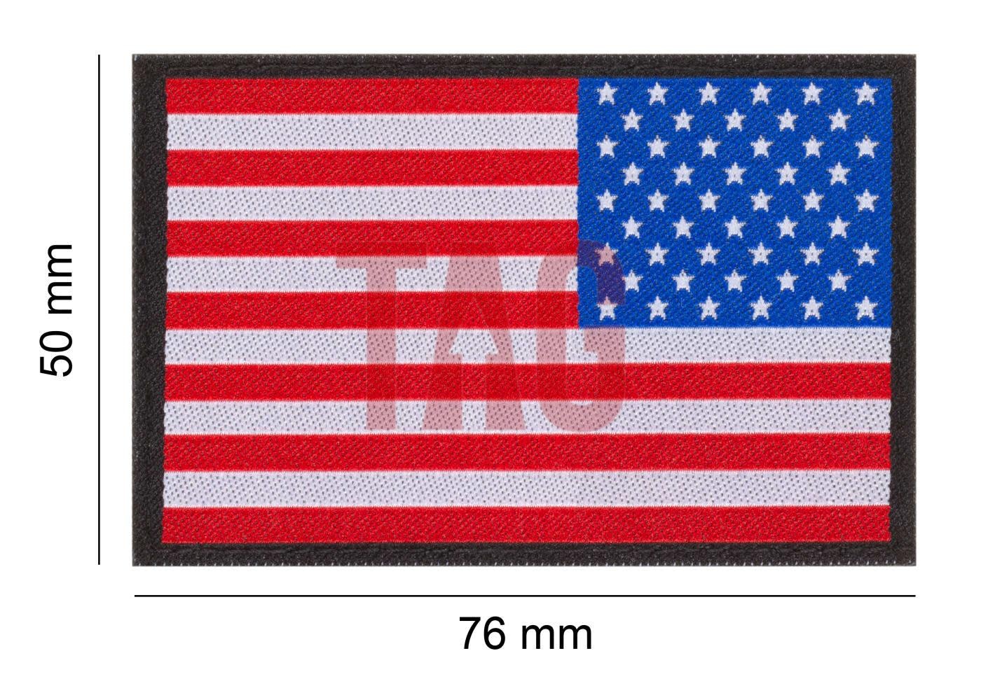 Claw Gear  USA Flagge Patch Farbe umgekehrt