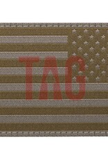 Claw Gear  USA-Flaggenaufnäher, umgekehrt, Ral7013