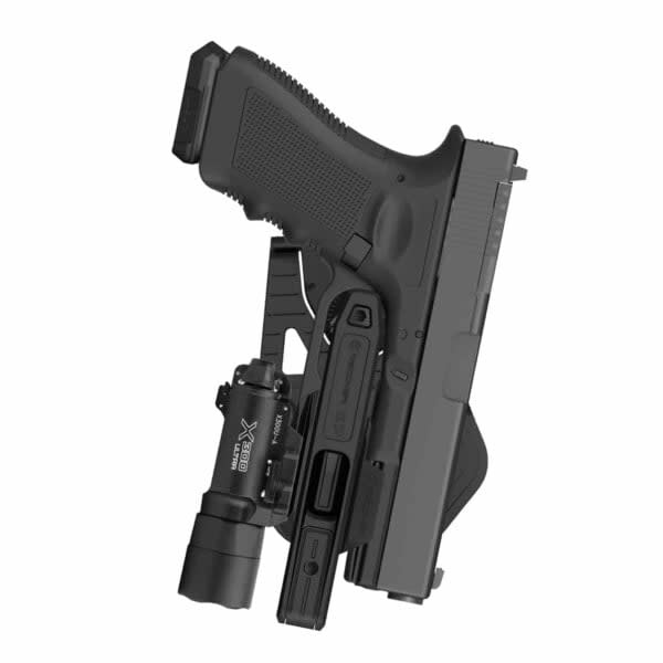 Recover Tactical G7® OWB Holster for all Double Stack Glock, P80, Smith & Wesson, Springfield, Sig Sauer, & CZ 9mm/SW40/357 pistols that have an integral rail – (Recover Stabilizer Brace Compatible)