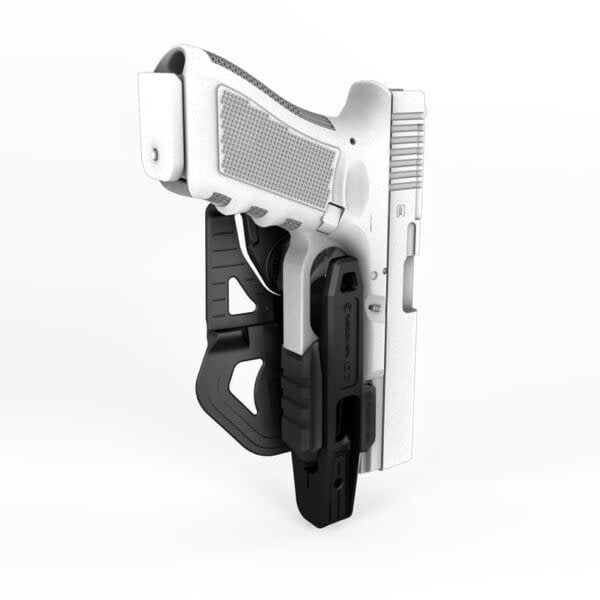 Recover Tactical G7® OWB Holster für alle Double Stack Glock, P80, Smith & Wesson, Springfield, Sig Sauer und CZ 9mm/SW40/357 Pistolen mit integrierter Schiene – (kompatibel mit Recover Stabilizer Brace)