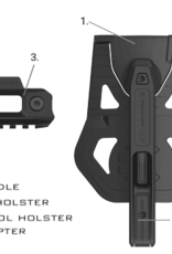 Recover Tactical G7® OWB Holster für alle Double Stack Glock, P80, Smith & Wesson, Springfield, Sig Sauer und CZ 9mm/SW40/357 Pistolen mit integrierter Schiene – (kompatibel mit Recover Stabilizer Brace)