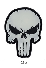 101 inc 3D PVC Punish skull glow in the dark