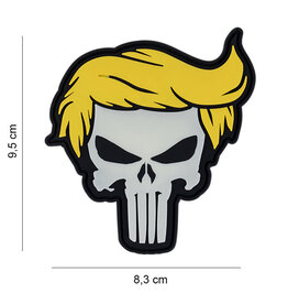 101 inc 3D PVC Punish Totenkopf gelbe Haare im Dunkeln leuchtend