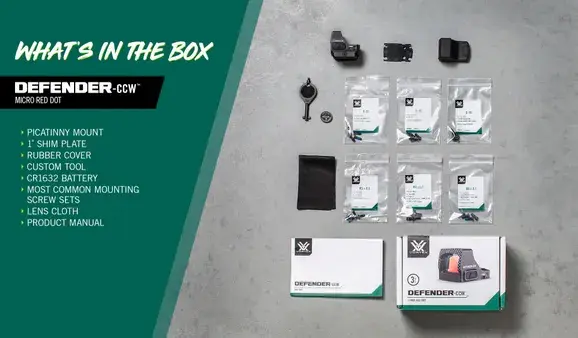 Vortex Red Dot Defender CCW