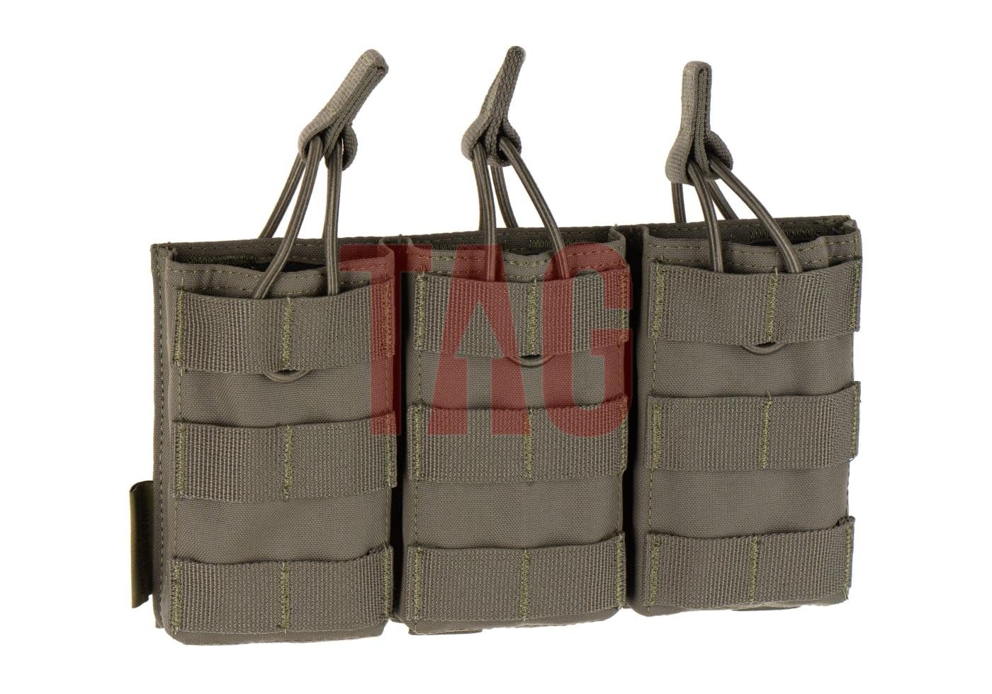 Warrior Assault Systeem Triple Open Mag Pouch M4 5.56 mm Ranger Green