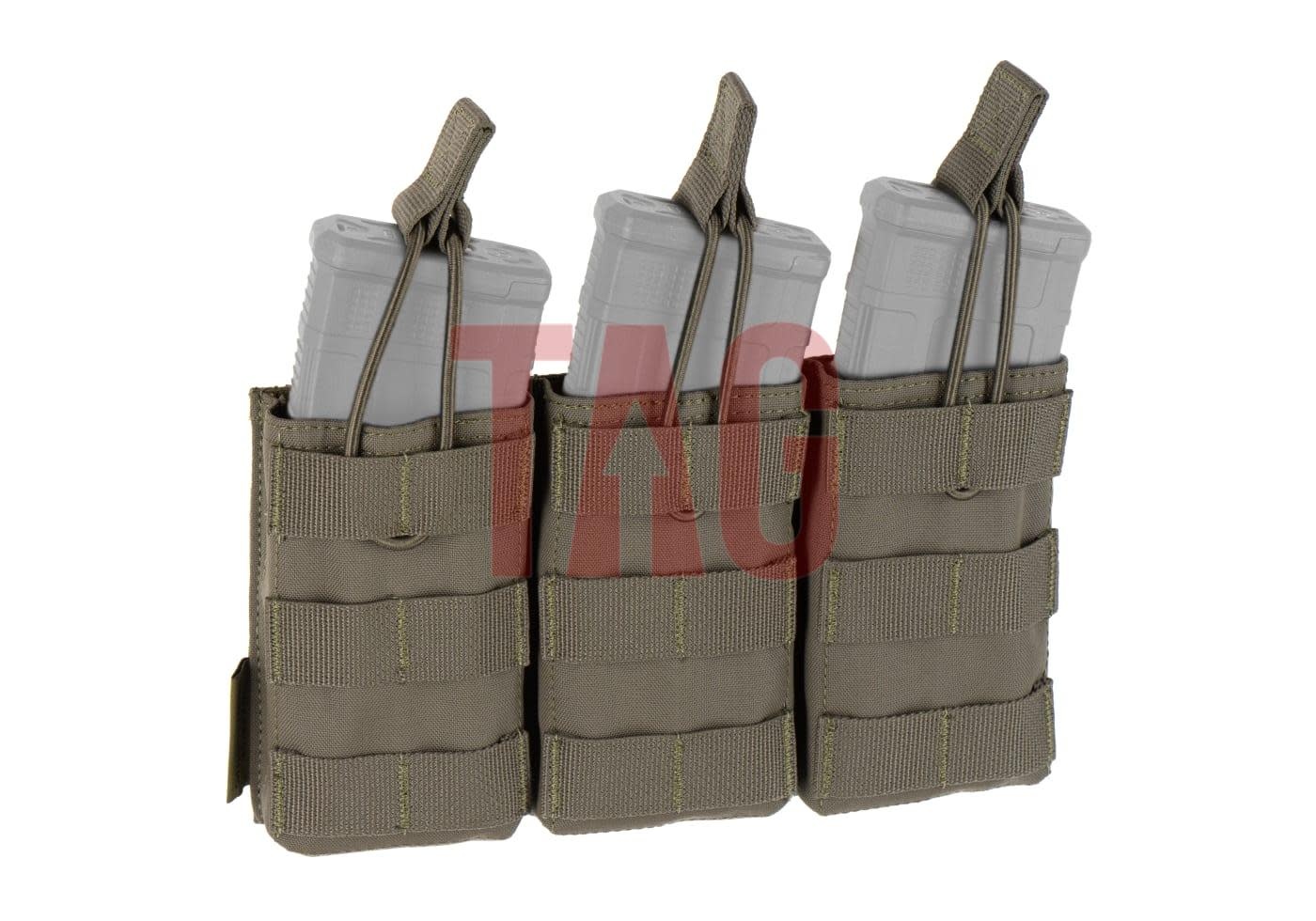 Warrior Assault Systeem Triple Open Mag Pouch M4 5.56 mm Ranger Green