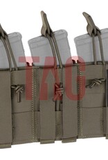 Warrior Assault Systeem Warrior Triple Open Mag Pouch M4 5.56 mm Ranger Green