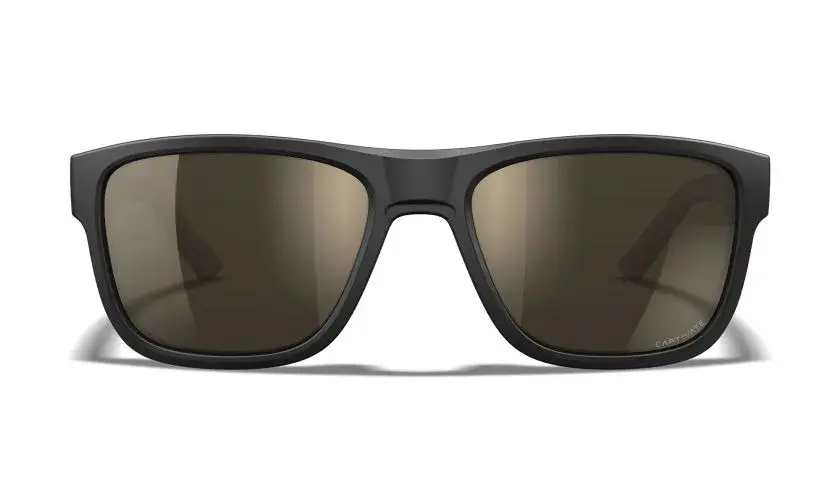 WileyX WX OVATION Tungsten Mirror Frame: Matte Black/Tan