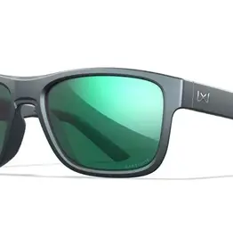 WileyX WX OVATION Lenses: CAPTIVATE™ Polarized Green Mirror Frame: Matte Graphite