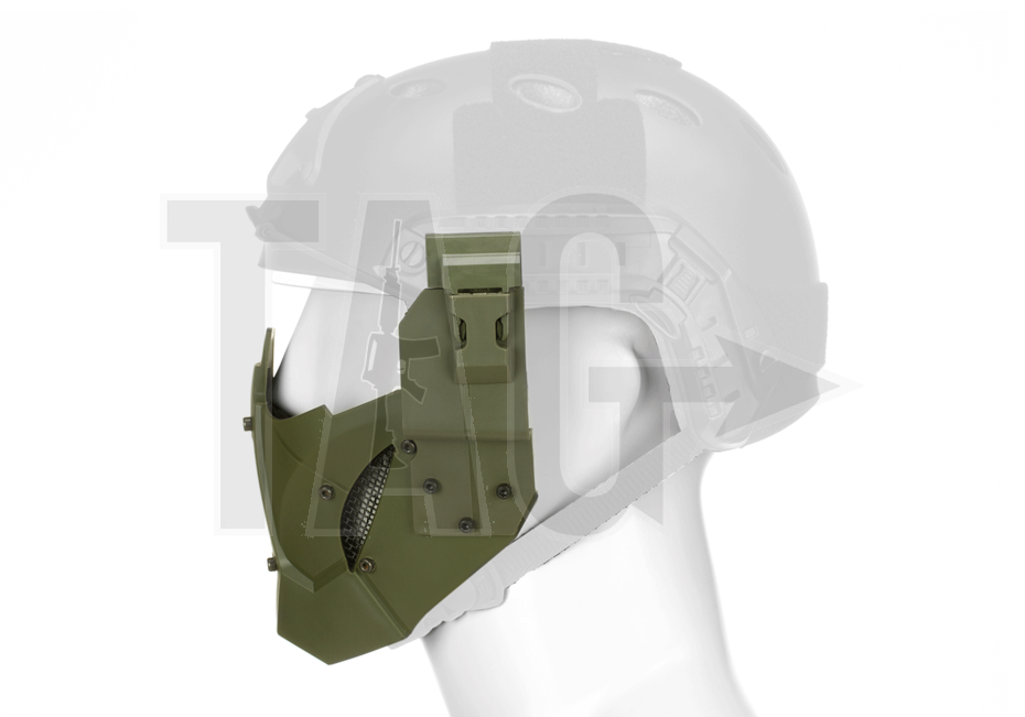 Pirate arms Pirates Arms Warrior Steel Half Face Mask OD