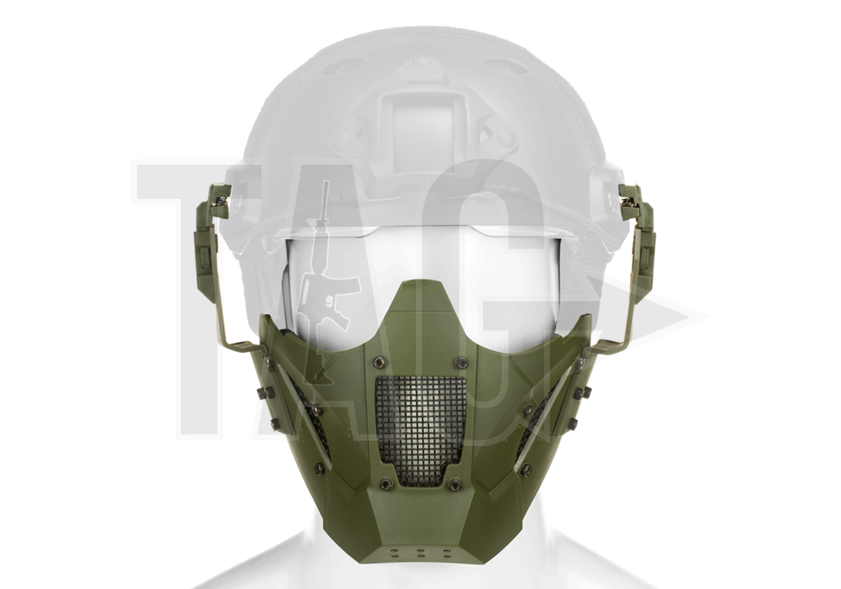 Pirate arms Pirates Arms Warrior Steel Half Face Mask OD