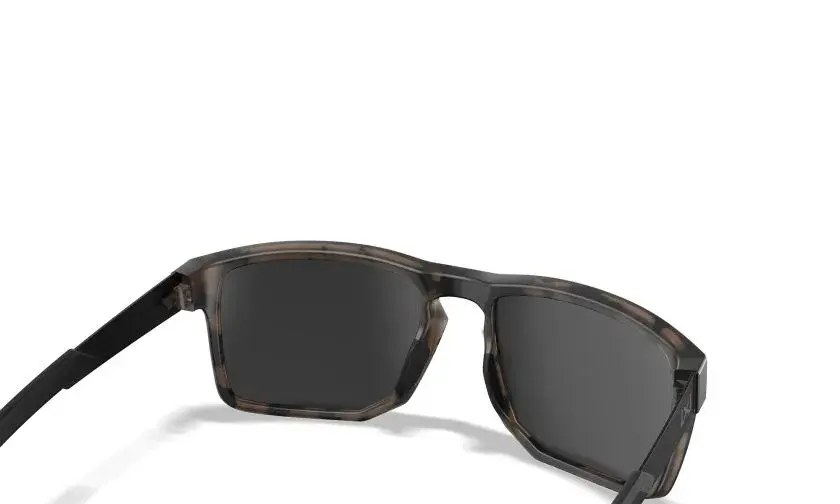 WileyX WX APEX Lenses: CAPTIVATE™ Polarized Black Mirror Frame: Matte Tortoise Brown