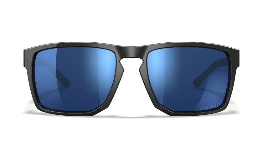 WileyX WX APEX  Lenses: CAPTIVATE™ Polarized Blue Mirror Frame: Gloss Black