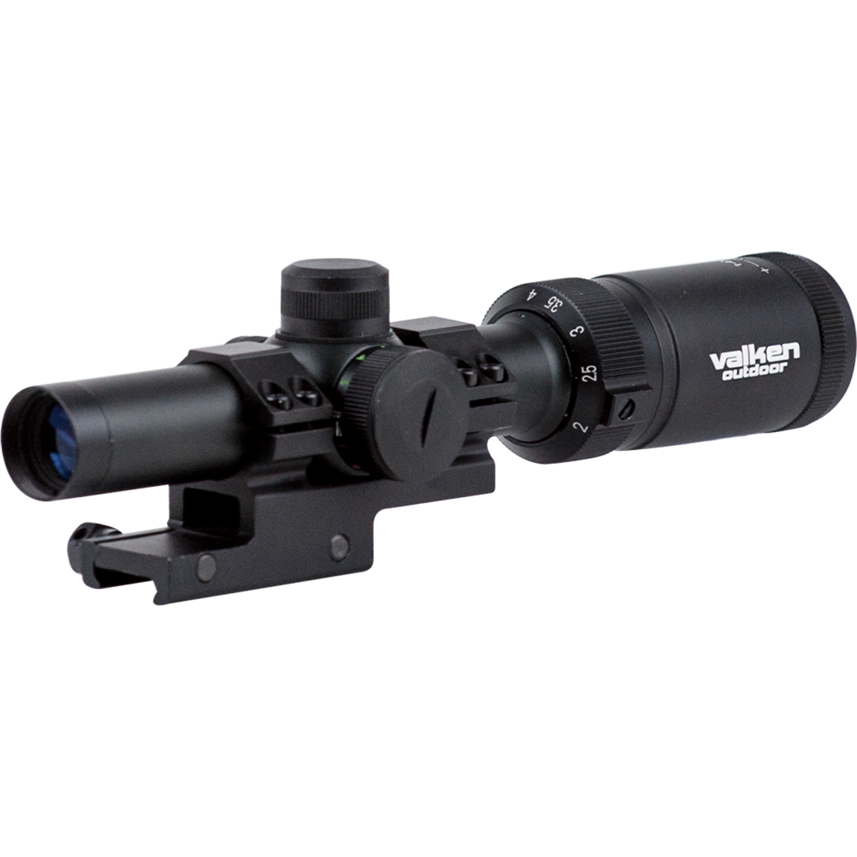 Valken Valken Scope 1-4x20 w/Mount Mil-Dot Reticle