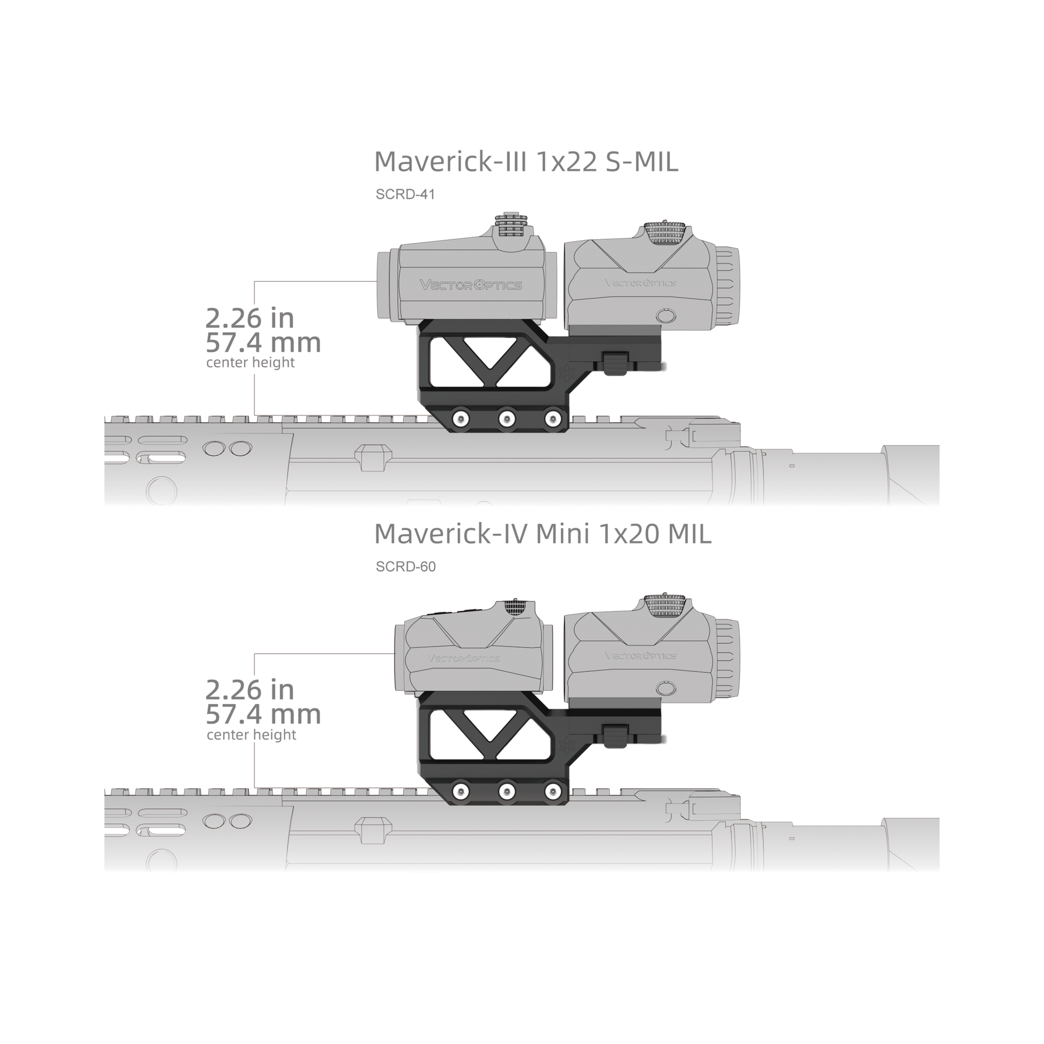 Vector Optics Maverick Red Dot Vergrößerungshalterung
