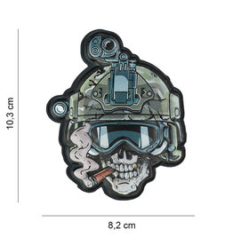 101 inc Patch 3D UV Skull Operator #8043